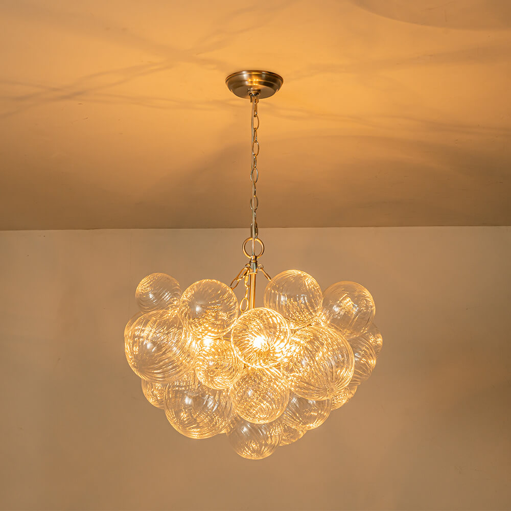 Stellia Bubble Art Brass Chandelier - Lamp Copper