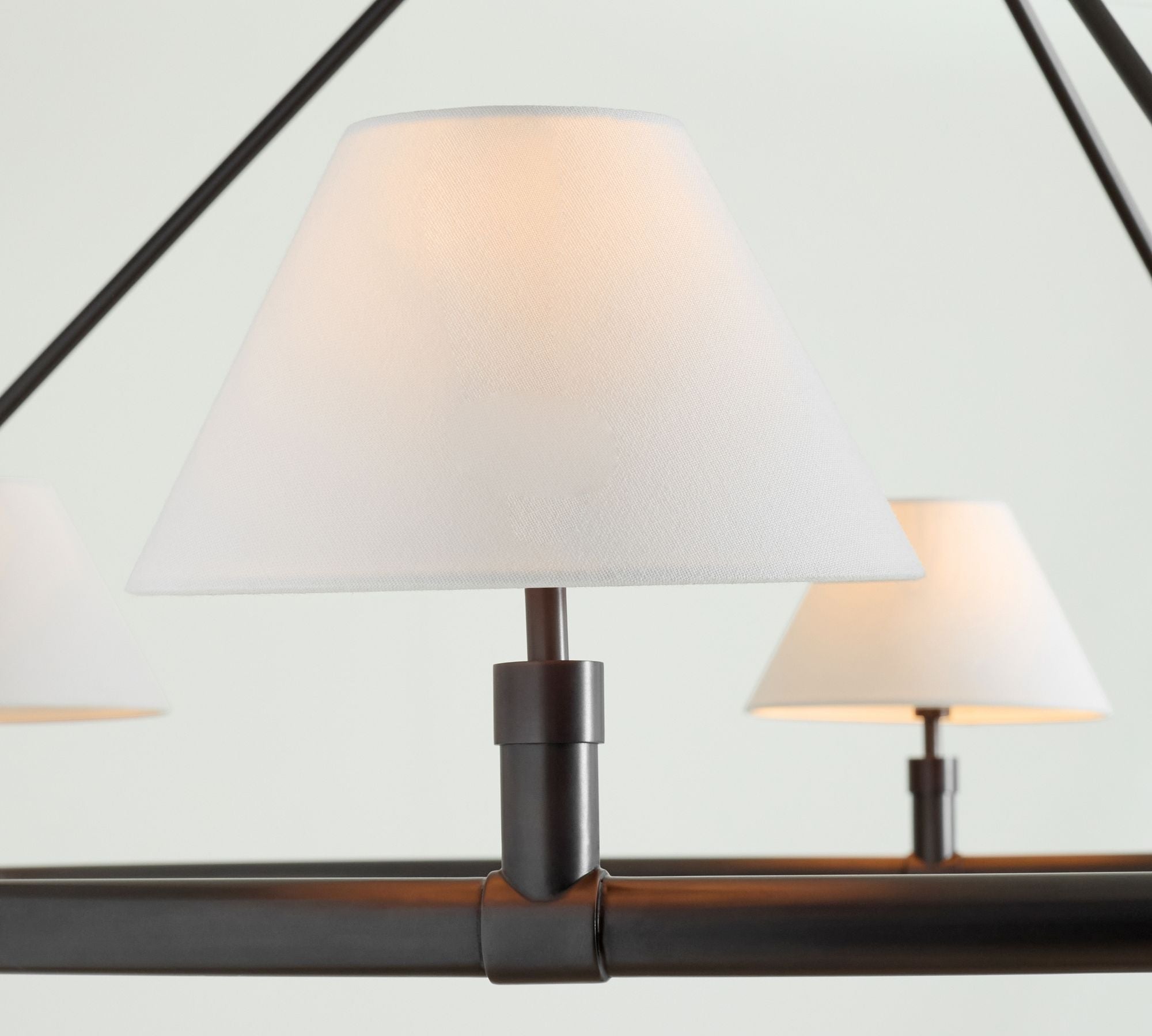 Lymara Vintage Industrial Robert Fabric Chandelier - Lamp Copper