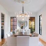 Luniva Modern Glass Chandelier - Lamp Copper