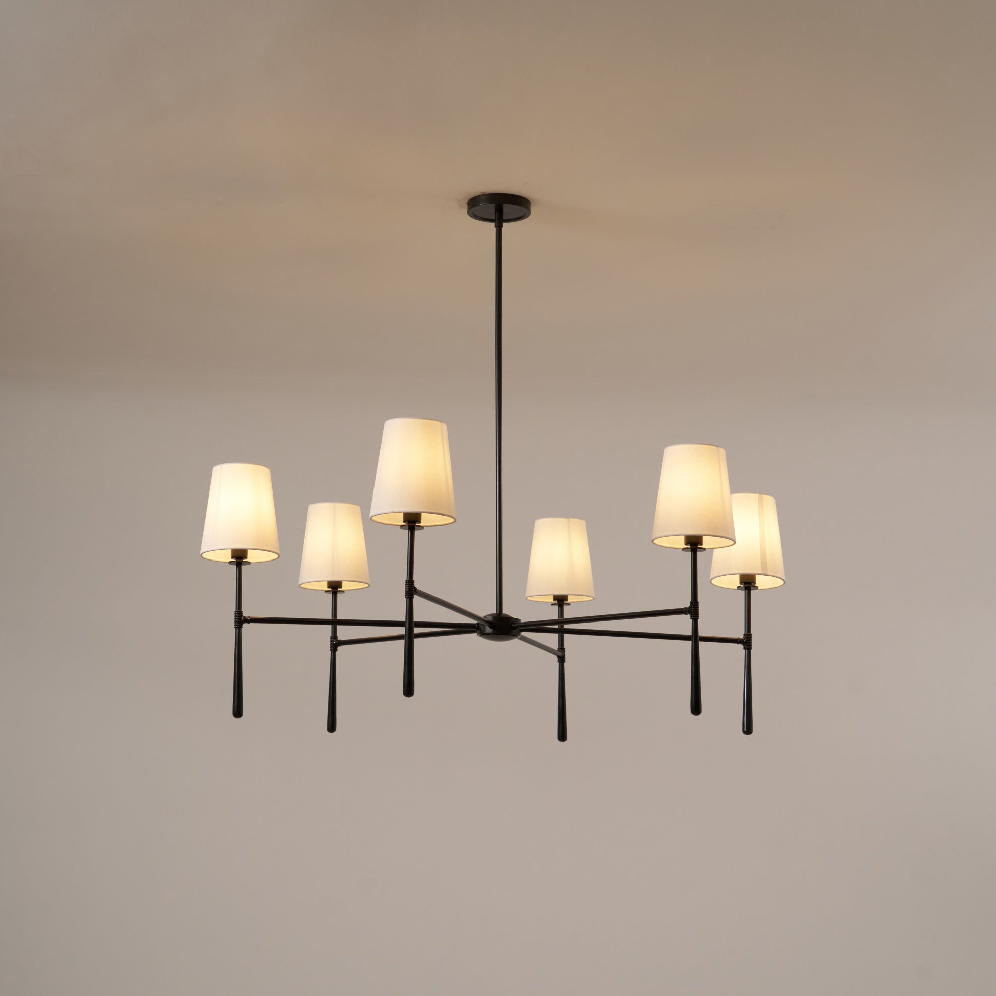 Varenne Round Chandelier - Lamp Copper