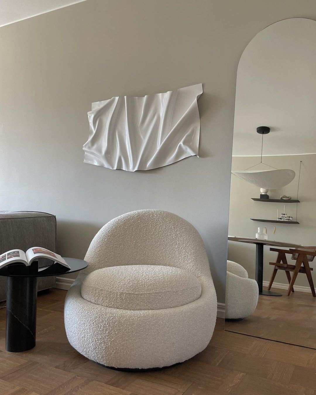 Elsolir Modern Minimalist Paper Pendant Lamp - Lamp Copper