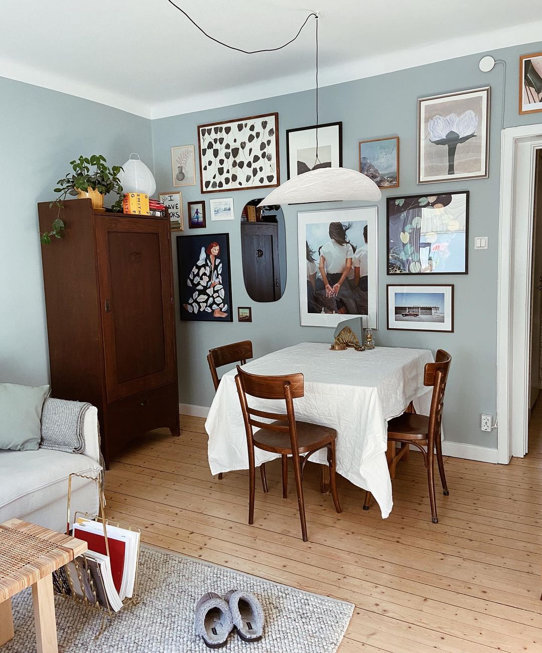 Elsolir Modern Minimalist Paper Pendant Lamp - Lamp Copper