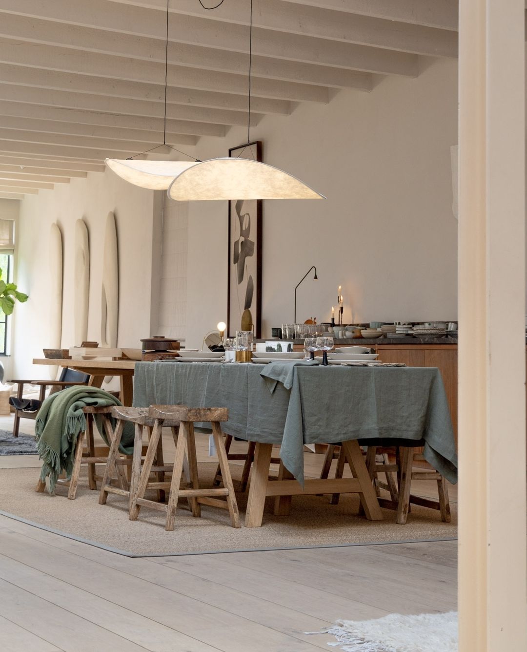 Elsolir Modern Minimalist Paper Pendant Lamp - Lamp Copper