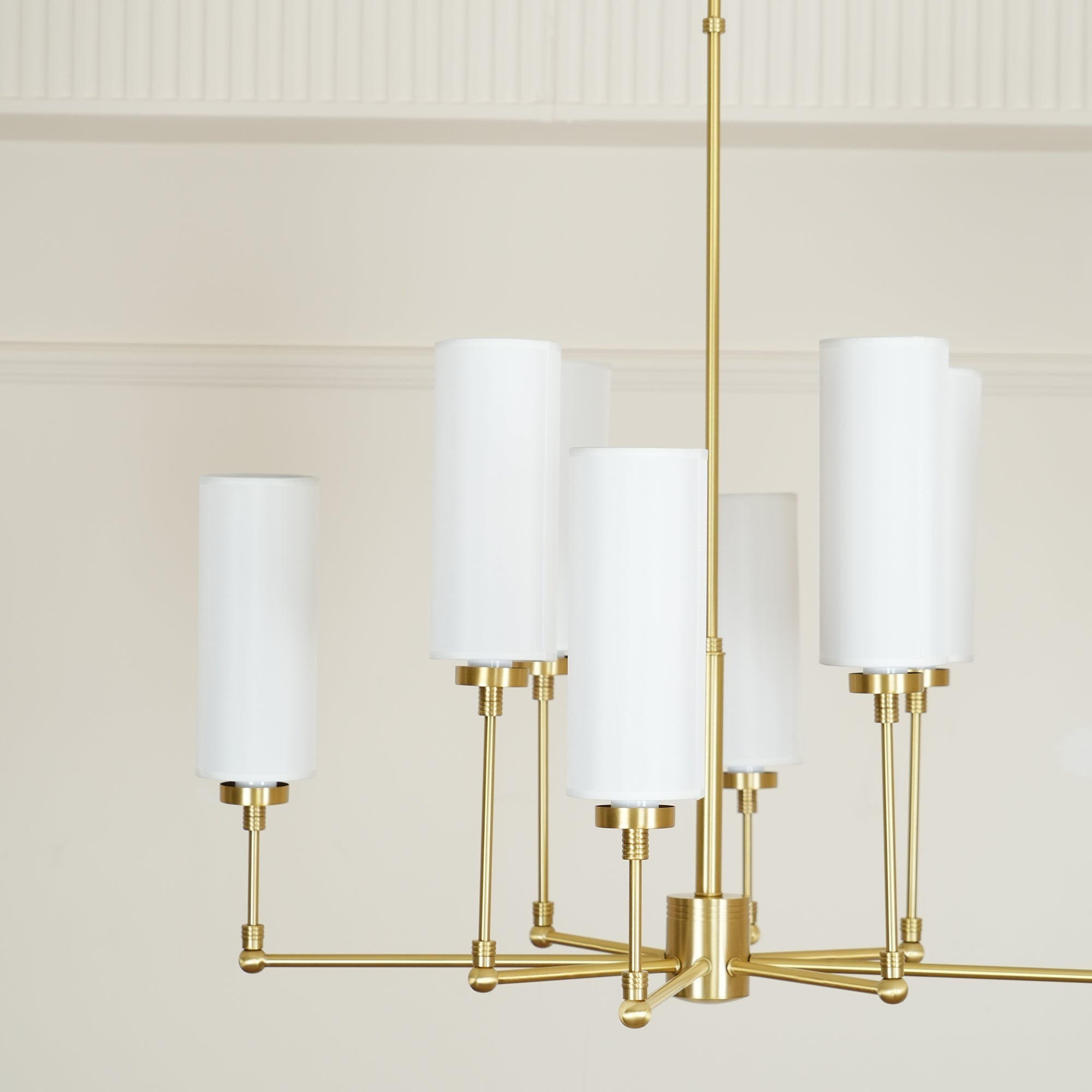 Eraeiel Postmodern Luxury Brass Fabric Chandelier - Lamp Copper
