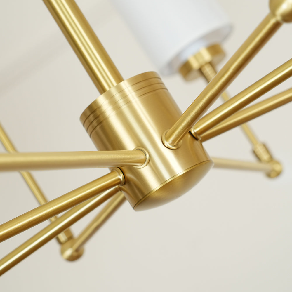 Eraeiel Postmodern Luxury Brass Fabric Chandelier - Lamp Copper