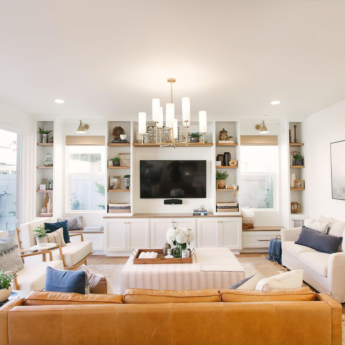 Eraeiel Postmodern Luxury Brass Fabric Chandelier - Lamp Copper