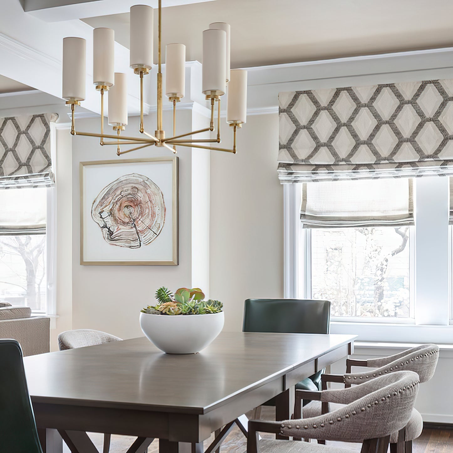 Eraeiel Postmodern Luxury Brass Fabric Chandelier - Lamp Copper