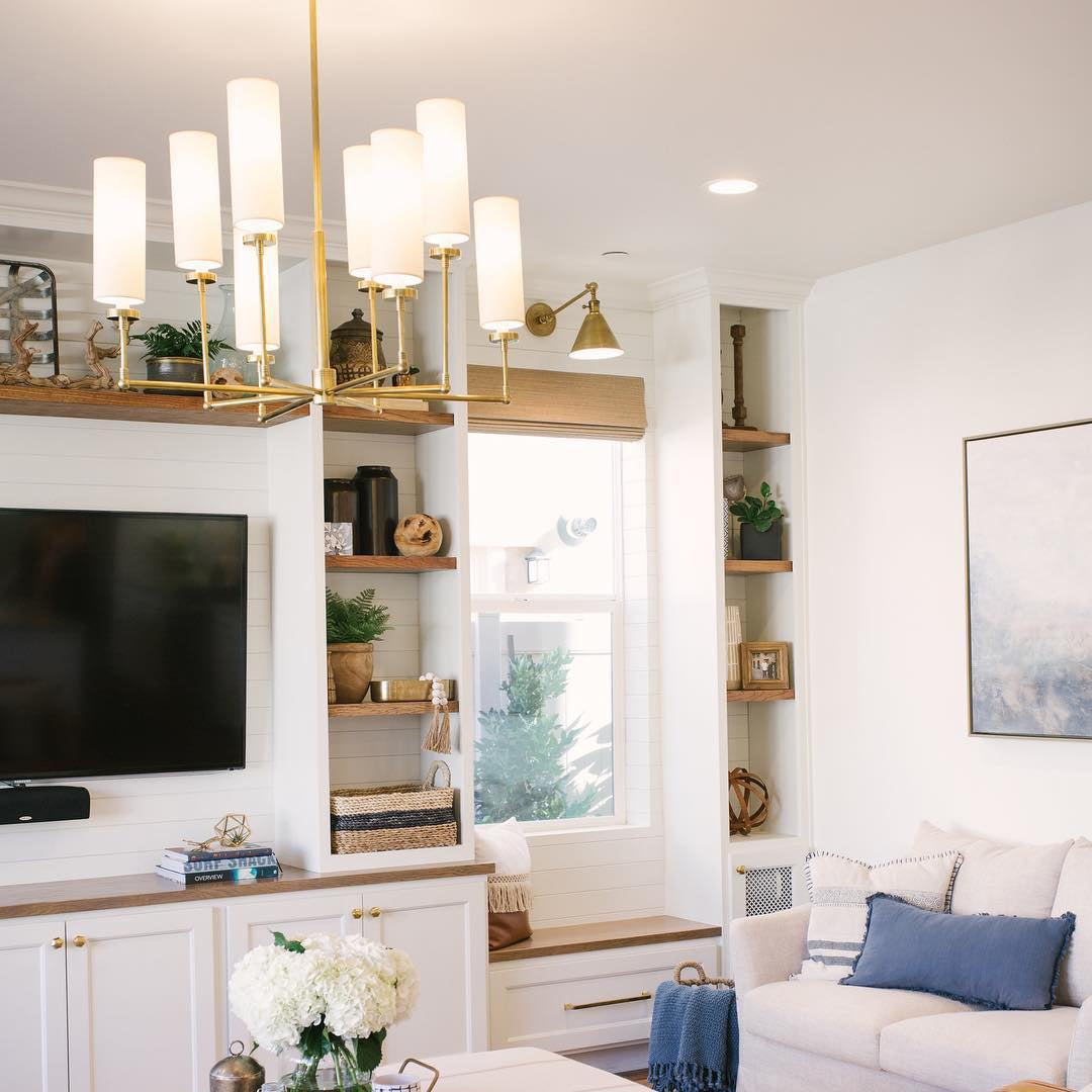 Eraeiel Postmodern Luxury Brass Fabric Chandelier - Lamp Copper