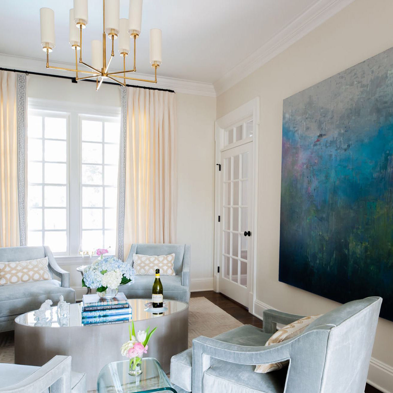 Eraeiel Postmodern Luxury Brass Fabric Chandelier - Lamp Copper