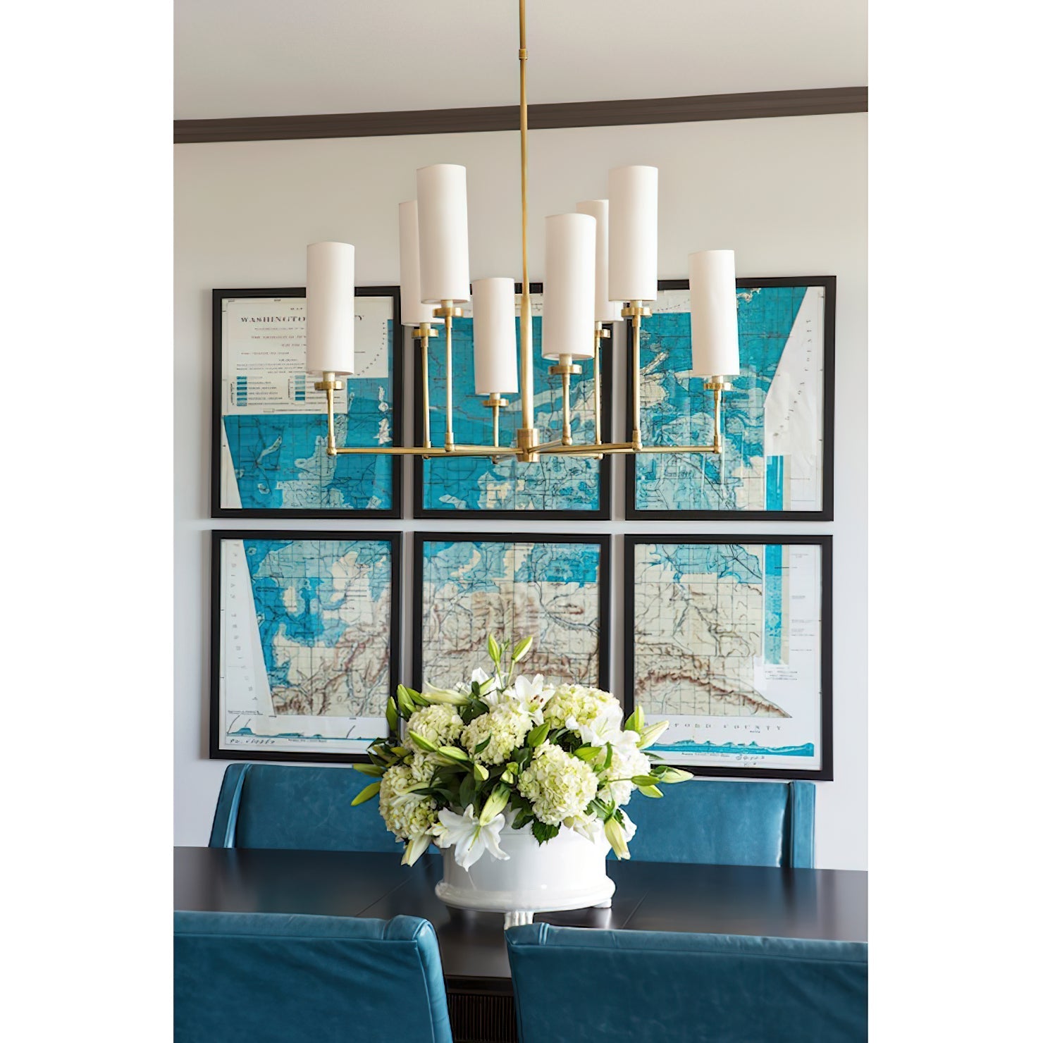 Eraeiel Postmodern Luxury Brass Fabric Chandelier - Lamp Copper