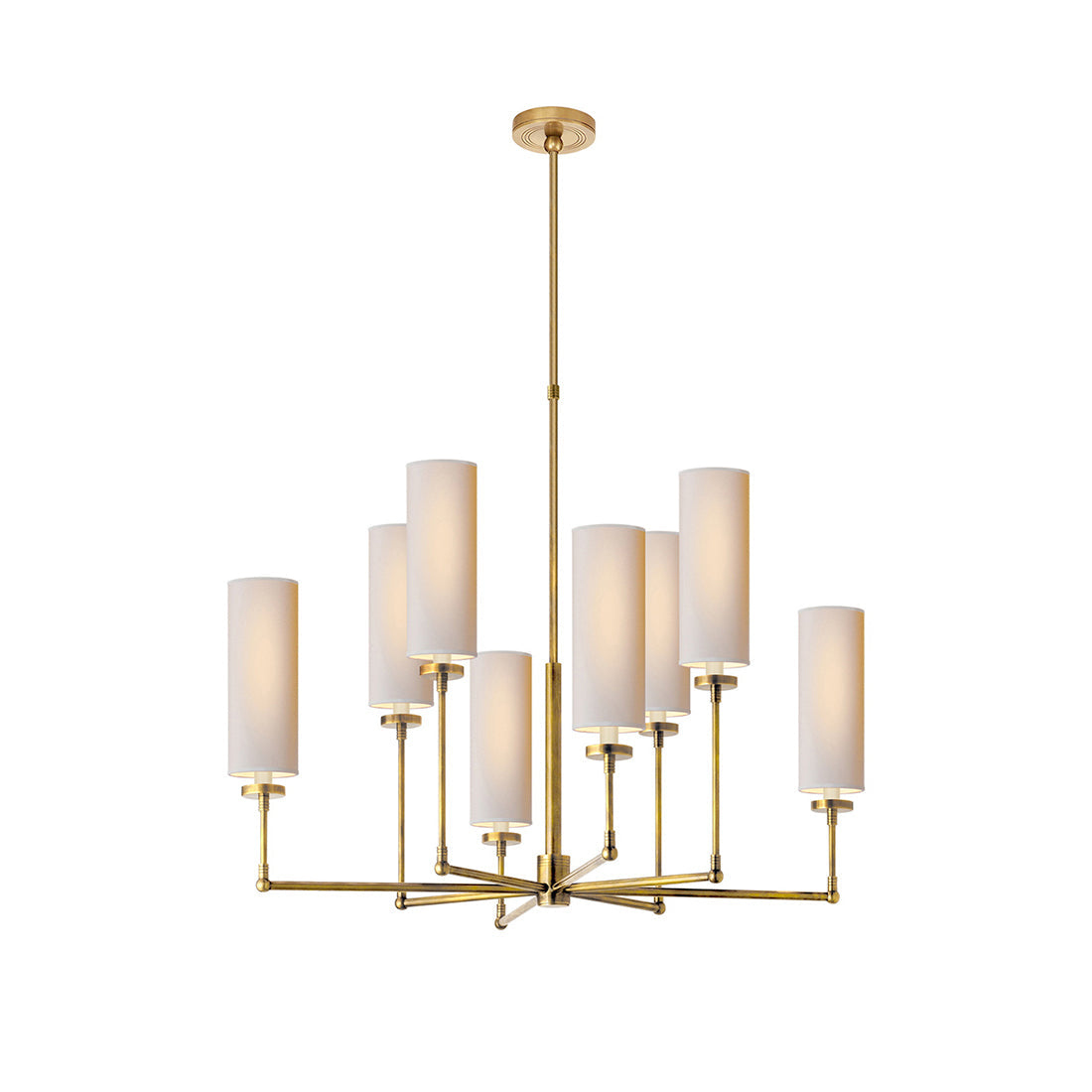 Eraeiel Postmodern Luxury Brass Fabric Chandelier - Lamp Copper
