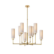 Eraeiel Postmodern Luxury Brass Fabric Chandelier - Lamp Copper