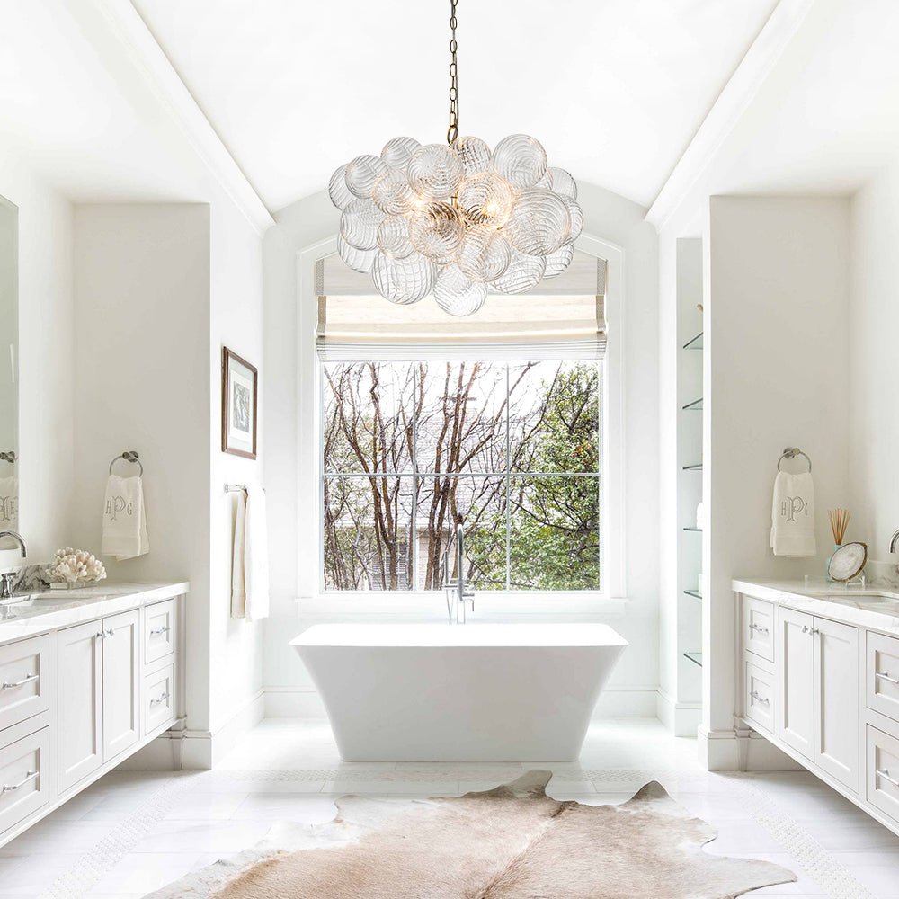 Stellia Bubble Art Brass Chandelier - Lamp Copper