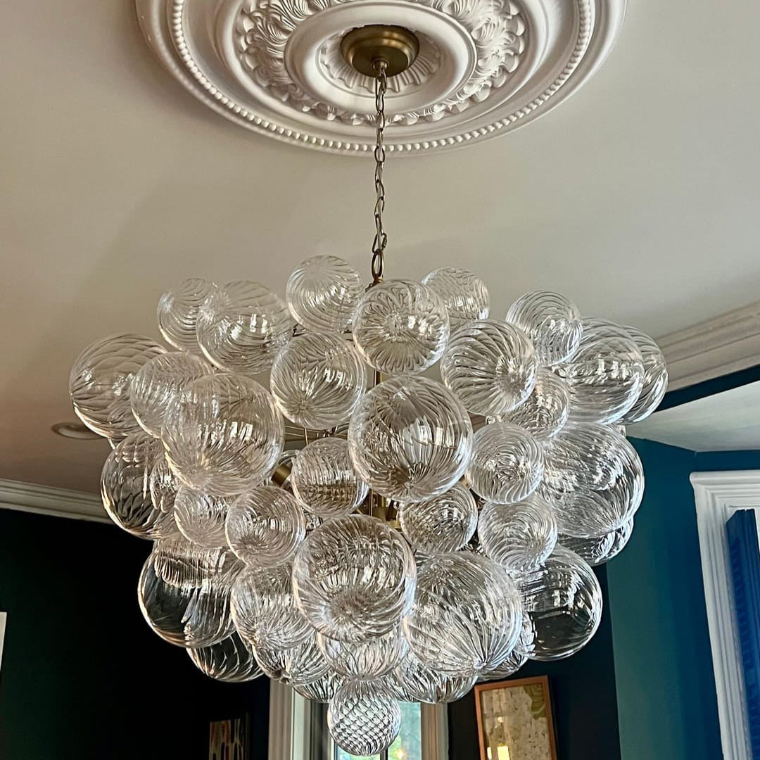 Stellia Bubble Art Brass Chandelier - Lamp Copper