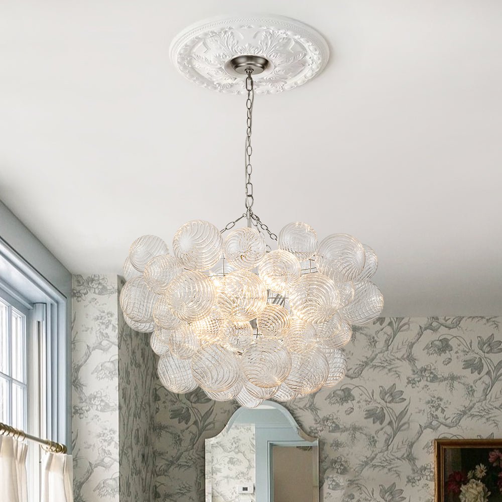 Stellia Bubble Art Brass Chandelier - Lamp Copper