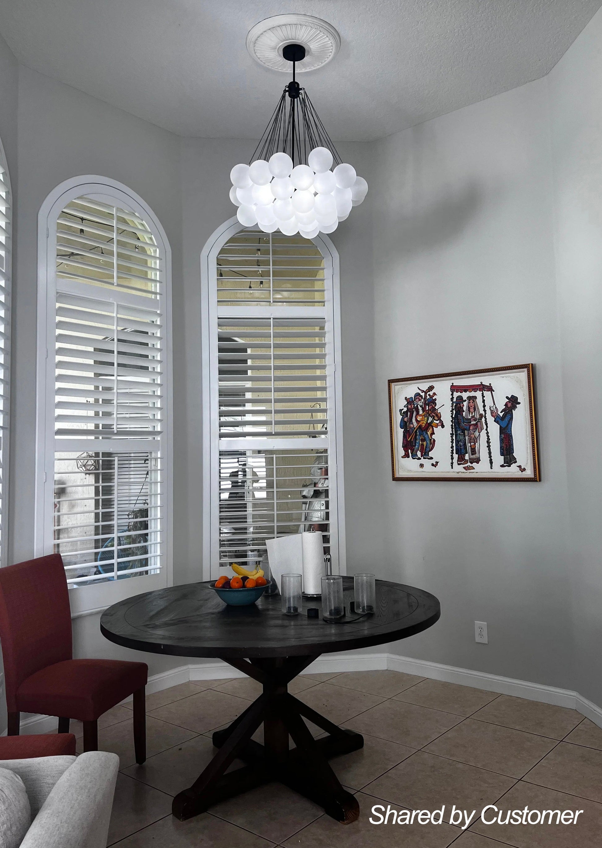 Hjemli Modern Metal Glass Chandelier - Lamp Copper