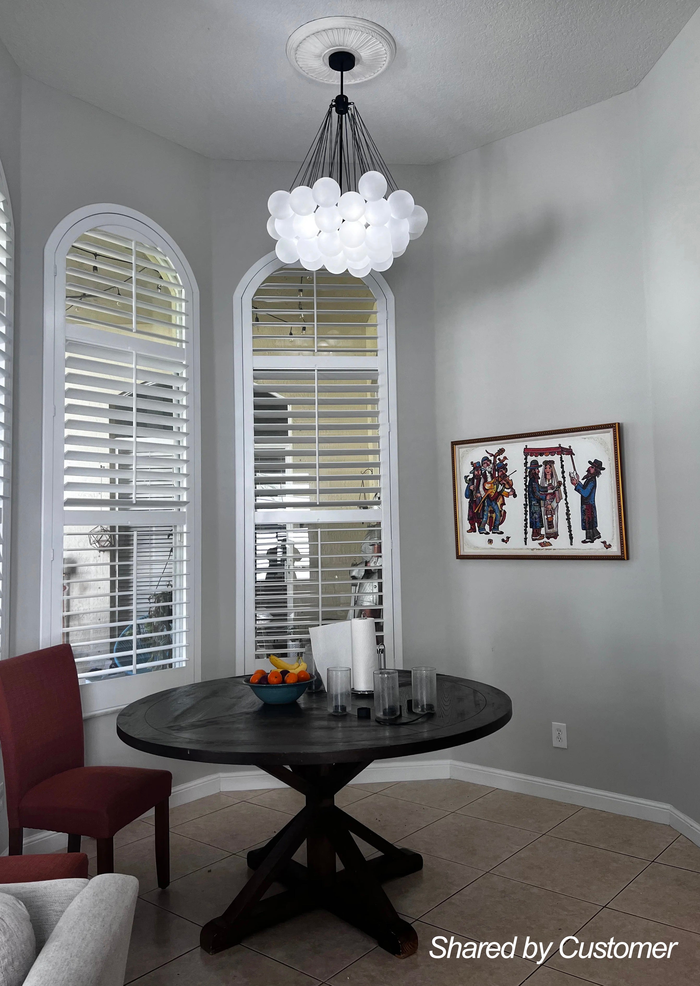 Hjemli Modern Metal Glass Chandelier - Lamp Copper