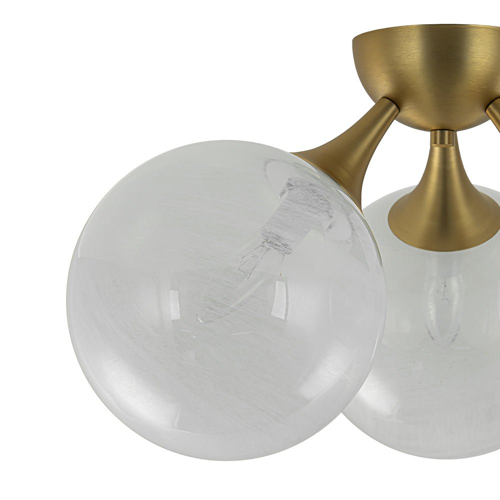 Tinduvox Cloud Opaque Glass Ceiling Light - Lamp Copper