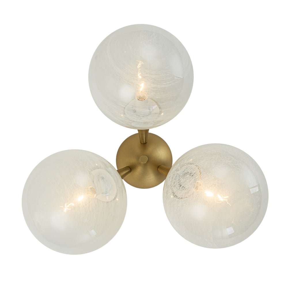Tinduvox Cloud Opaque Glass Ceiling Light - Lamp Copper