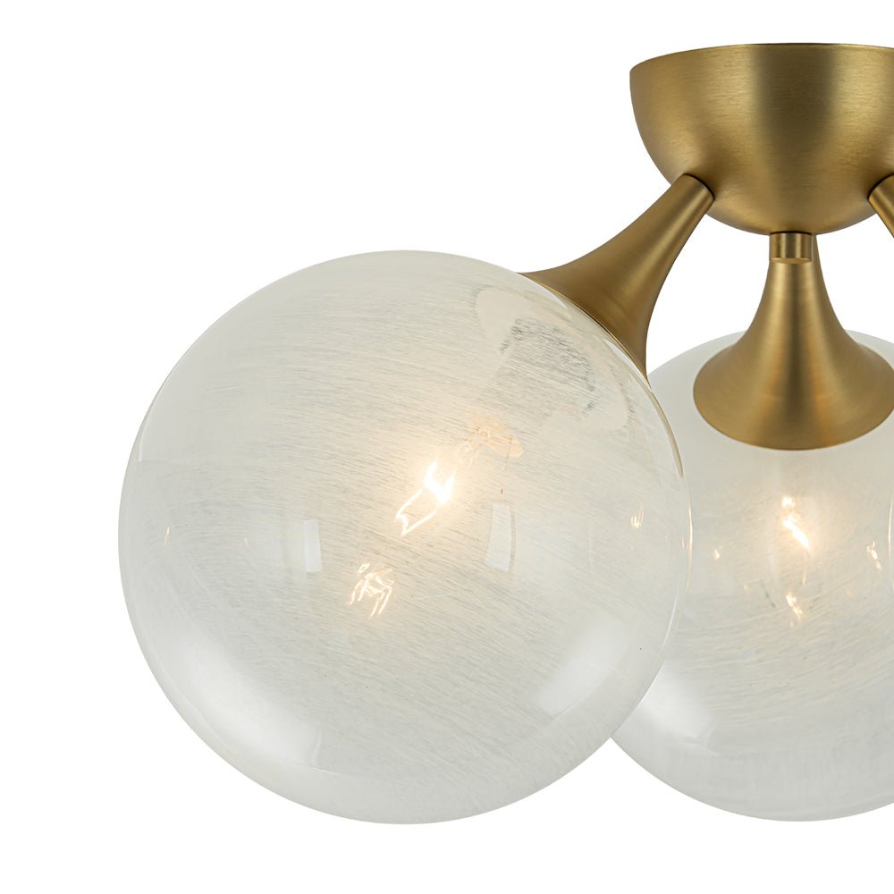 Tinduvox Cloud Opaque Glass Ceiling Light - Lamp Copper