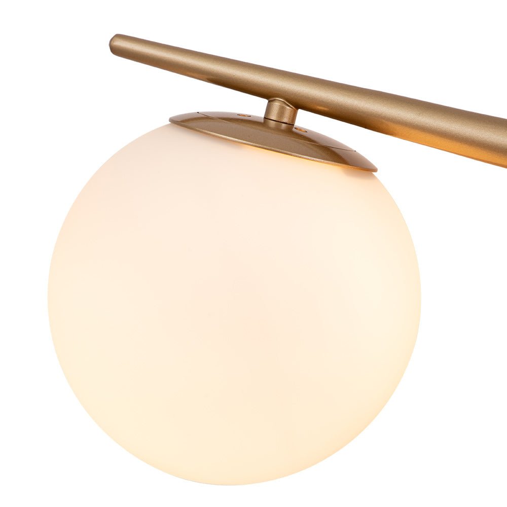 Ildvari Mid-century Opal Glass Vanity Light - Lamp Copper