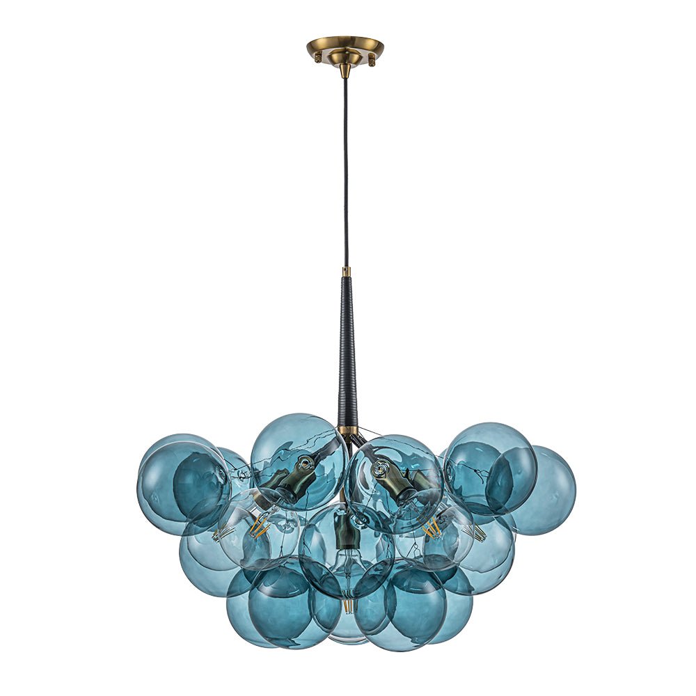 Elvora Modern Glass Chandelier - Lamp Copper