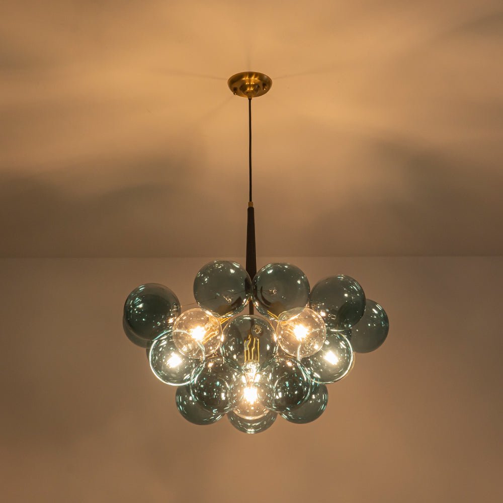 Elvora Modern Glass Chandelier - Lamp Copper