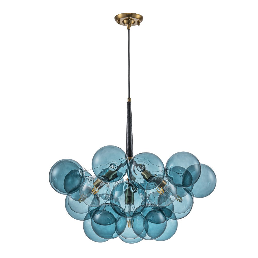 Elvora Modern Glass Chandelier - Lamp Copper