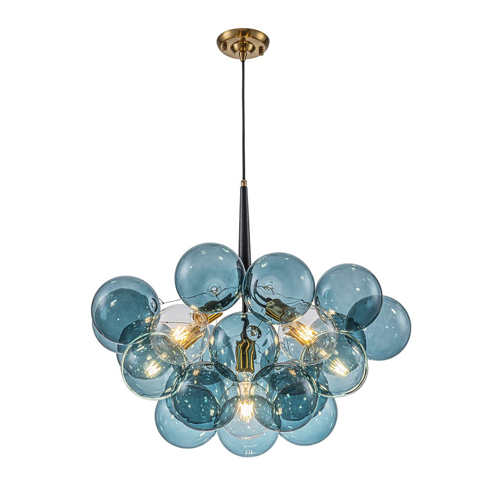 Elvora Modern Glass Chandelier - Lamp Copper