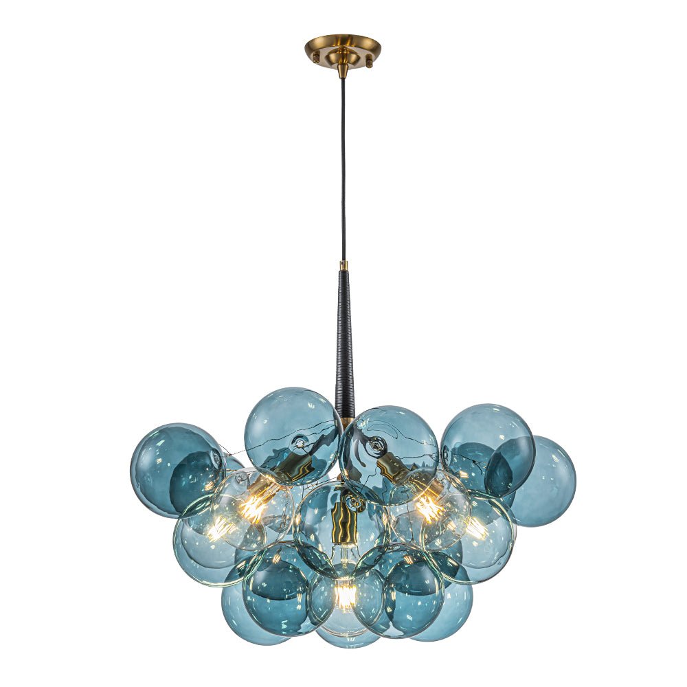 Elvora Modern Glass Chandelier - Lamp Copper