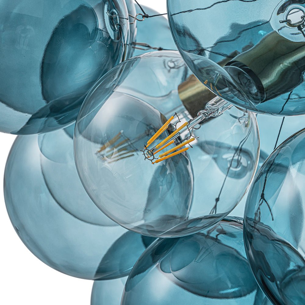 Elvora Modern Glass Chandelier - Lamp Copper