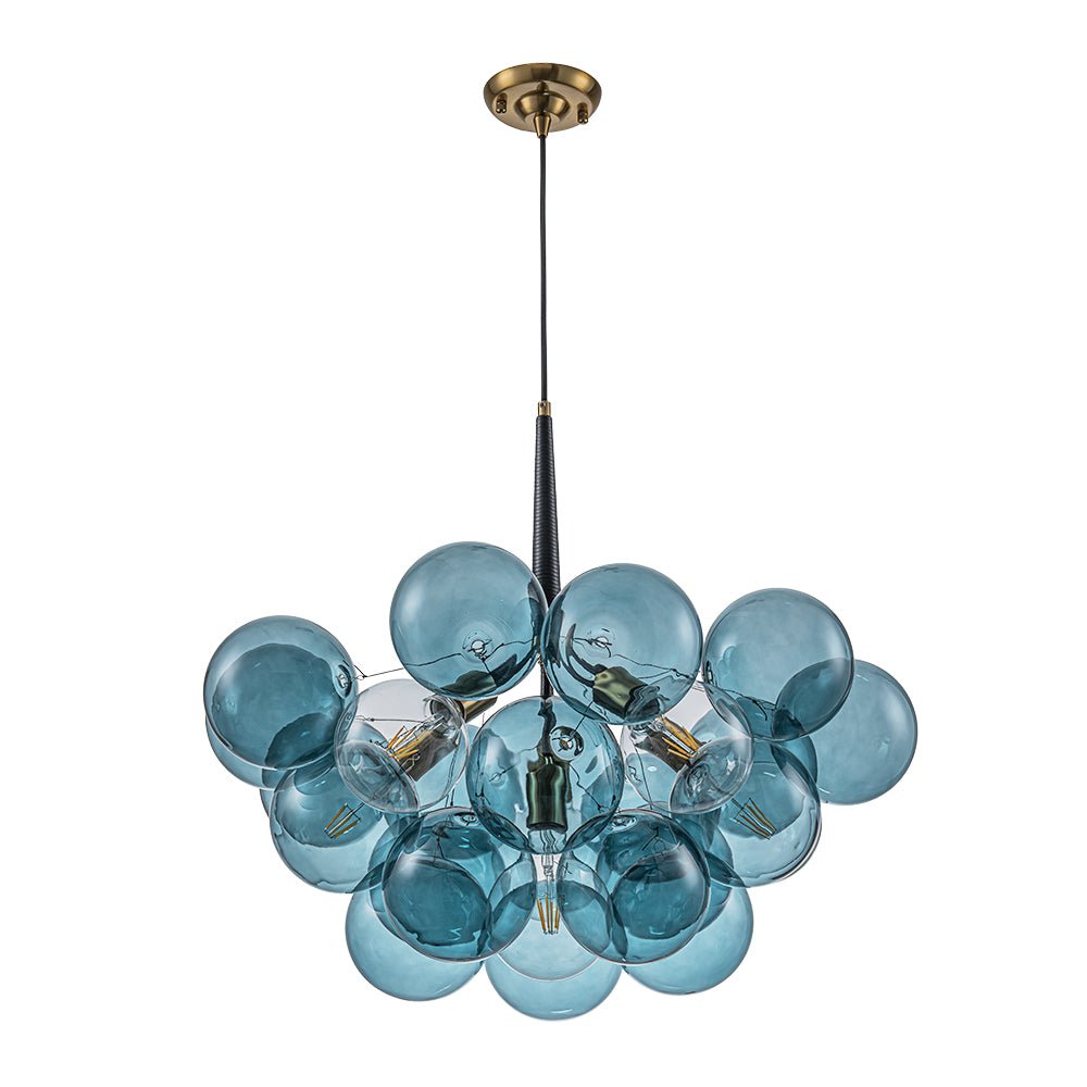 Elvora Modern Glass Chandelier - Lamp Copper