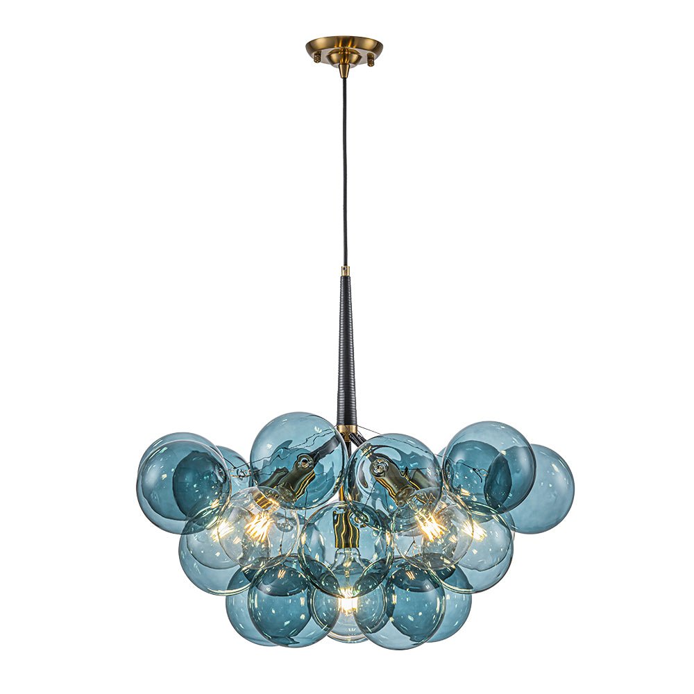 Elvora Modern Glass Chandelier - Lamp Copper