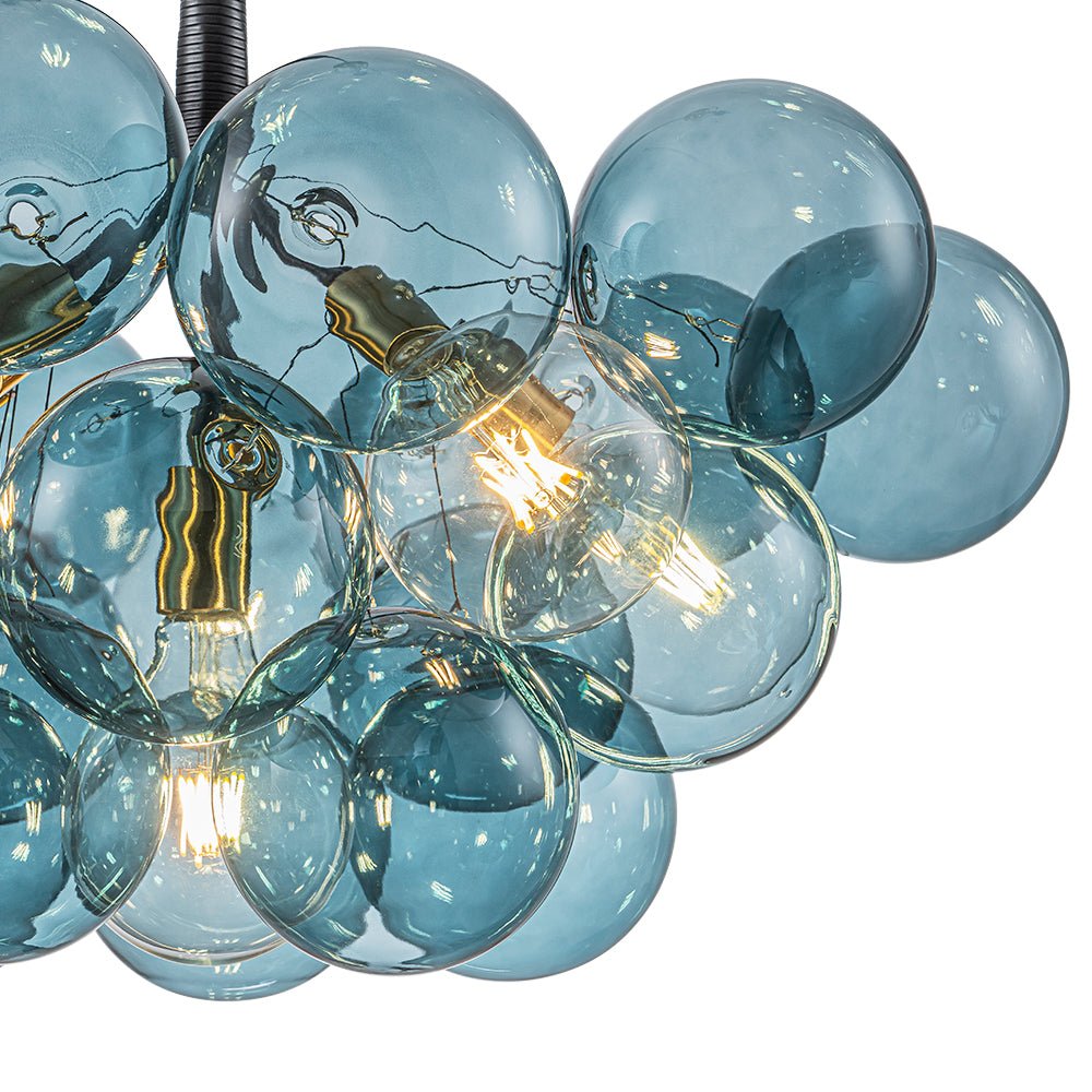 Elvora Modern Glass Chandelier - Lamp Copper