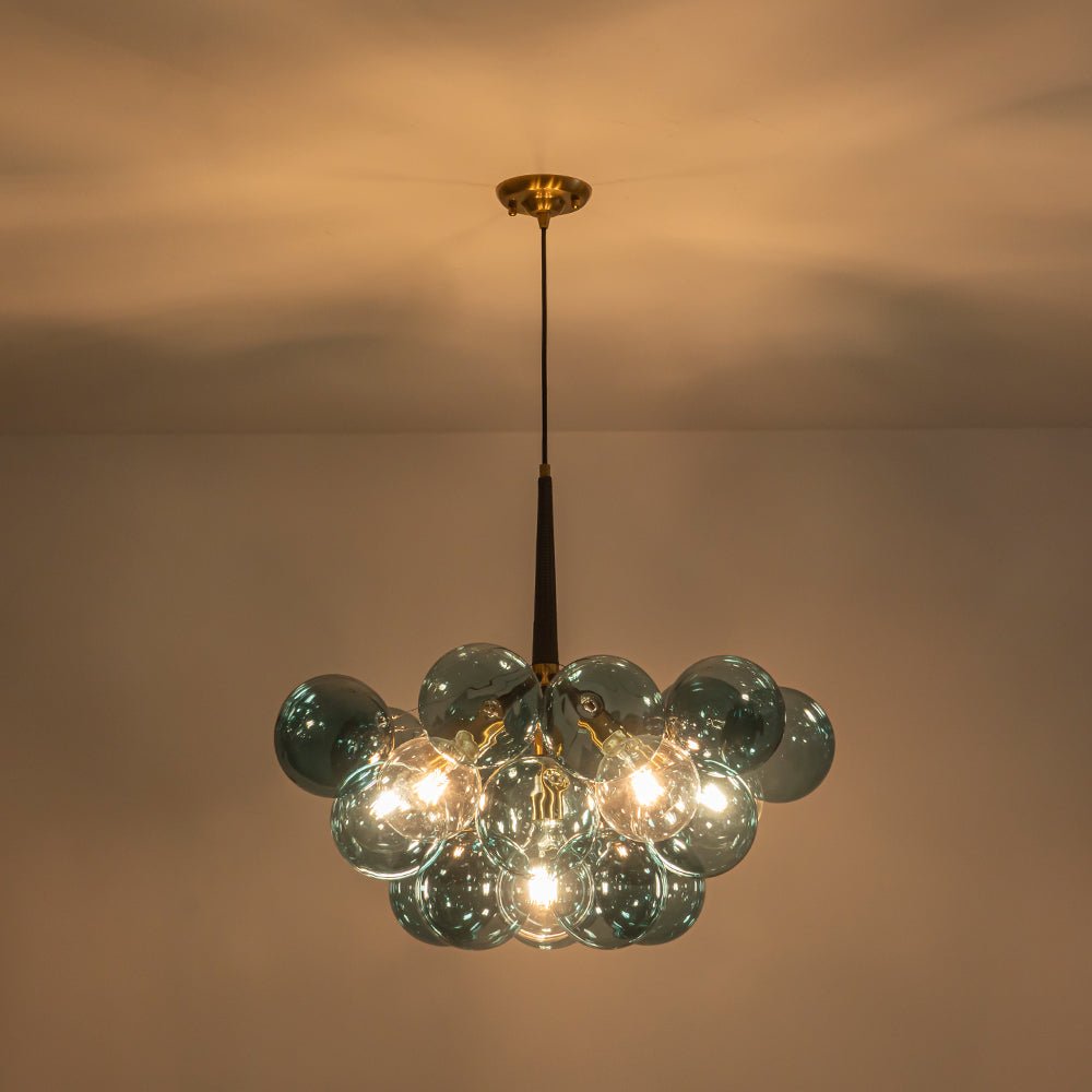 Elvora Modern Glass Chandelier - Lamp Copper