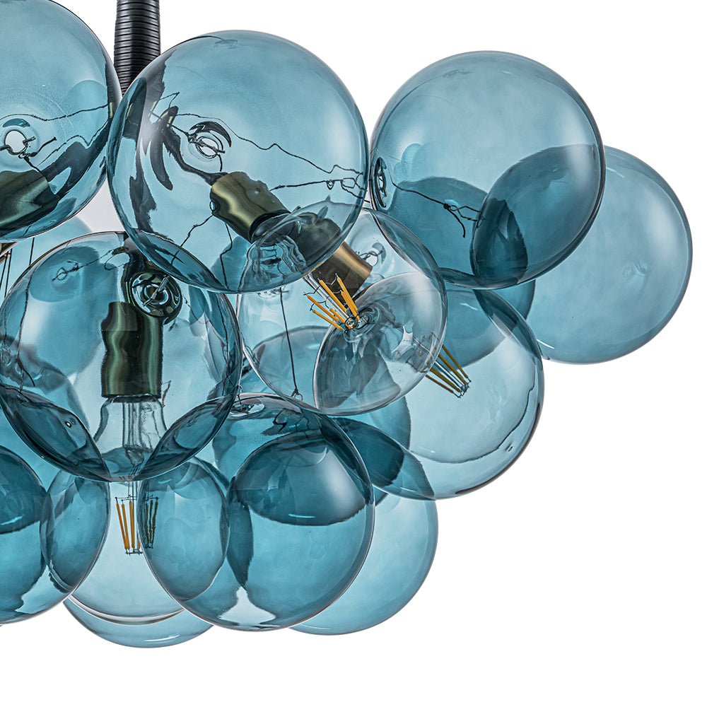 Elvora Modern Glass Chandelier - Lamp Copper