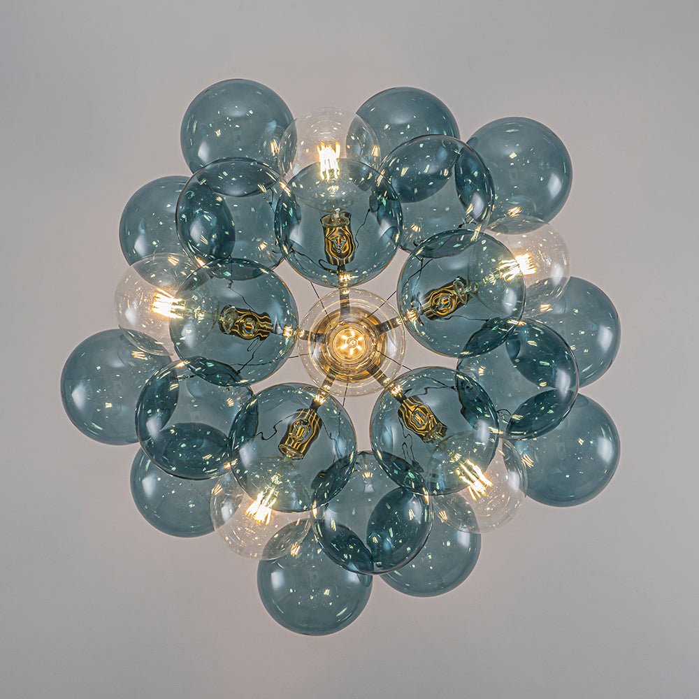 Elvora Modern Glass Chandelier - Lamp Copper