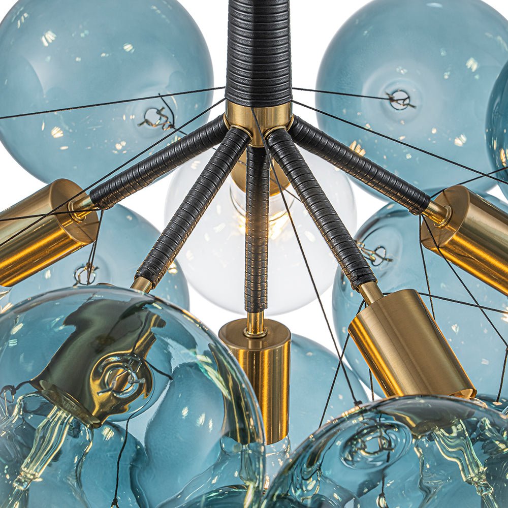Elvora Modern Glass Chandelier - Lamp Copper