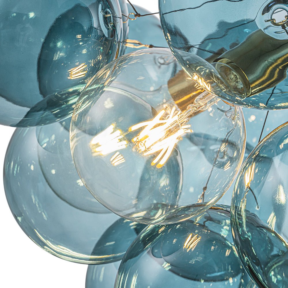 Elvora Modern Glass Chandelier - Lamp Copper