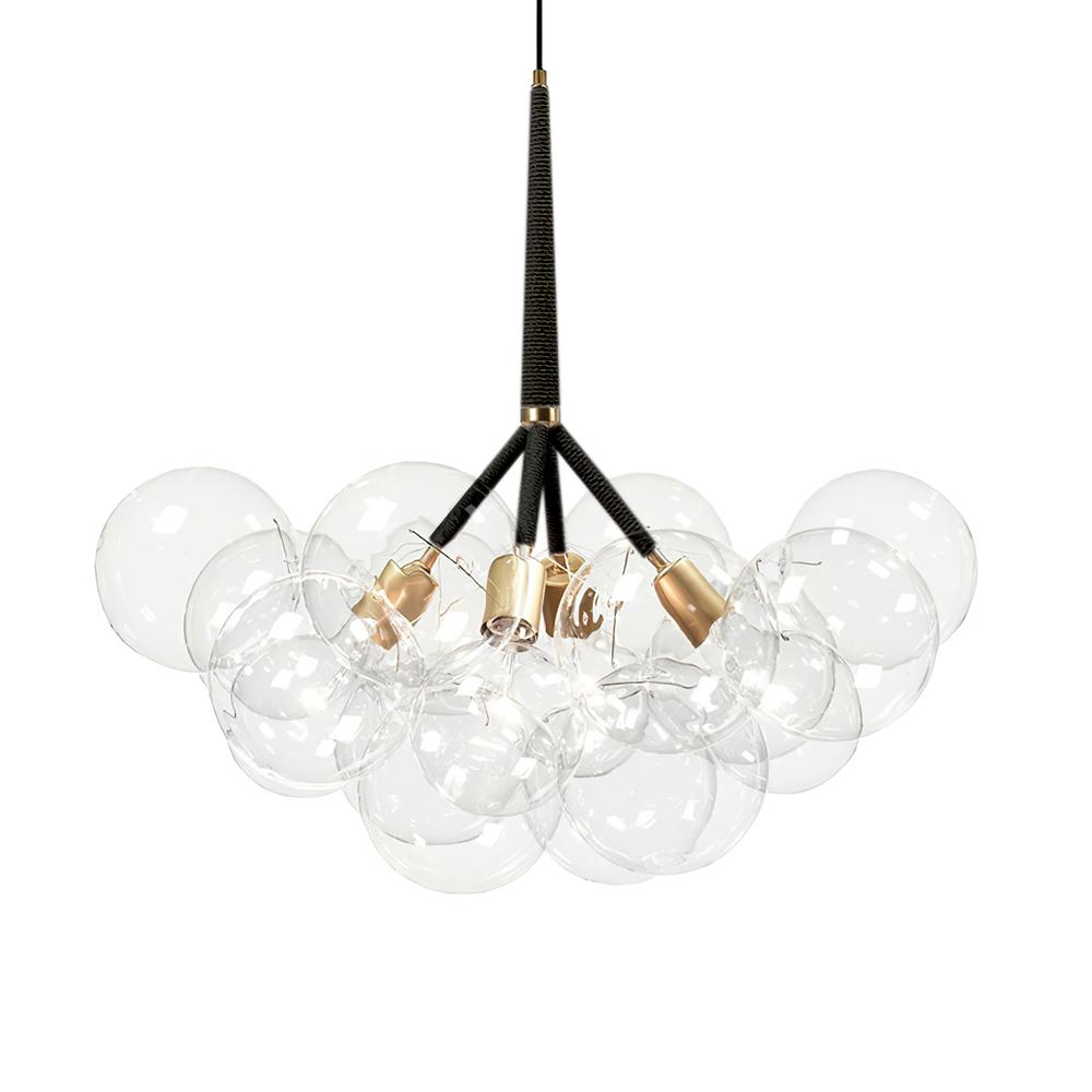 Luniva Modern Glass Chandelier - Lamp Copper